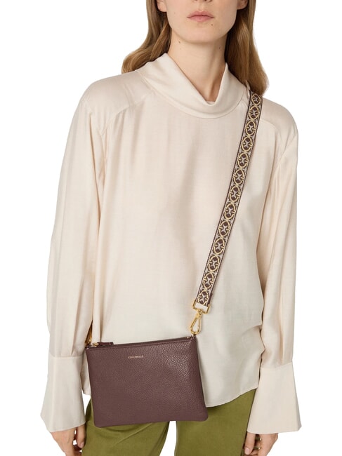 BEST CROSSBODY Minitasche aus Leder Beere - Damentaschen