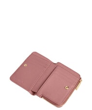 COCCINELLE METALLIC SOFT Kleine Geldb&ouml;rse aus Leder Winterrose - Brieftaschen Damen - 2