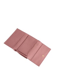 COCCINELLE METALLIC SOFT Bifold-Brieftasche aus geh&auml;mmertem Leder Winterrose - Brieftaschen Damen - 2