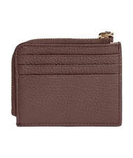 COCCINELLE TASSEL Kartenetui mit Rei&szlig;verschluss aus geh&auml;mmertem Leder Beere - Brieftaschen Damen - 3