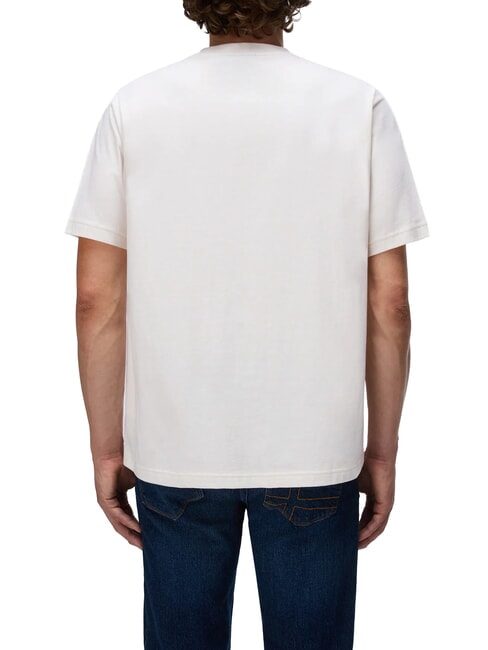 S-BOX LOGO SS 1 Baumwoll-T-Shirt wei&szlig;es Fl&uuml;stern - Herren-T-Shirts
