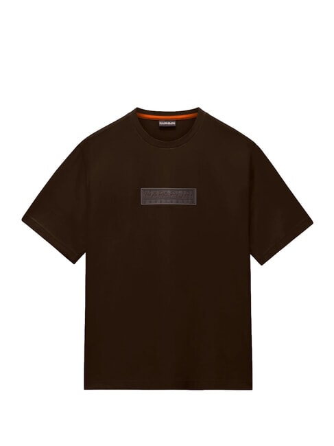 S-BOX LOGO SS 1 Baumwoll-T-Shirt dunkelbraun - Herren-T-Shirts