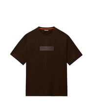 NAPAPIJRI S-BOX LOGO SS 1 Baumwoll-T-Shirt dunkelbraun - Herren-T-Shirts - 3