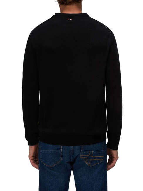 DAMAVAND Wollpullover schwarz 041 - Herrenpullover