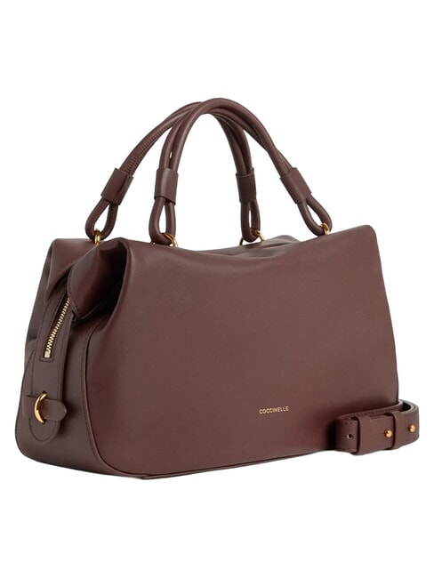 LIZZIE Handtasche mit Schulterriemen aus Leder Beere - Damentaschen