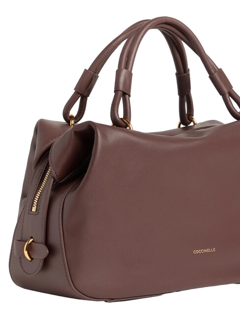 LIZZIE Handtasche mit Schulterriemen aus Leder Beere - Damentaschen