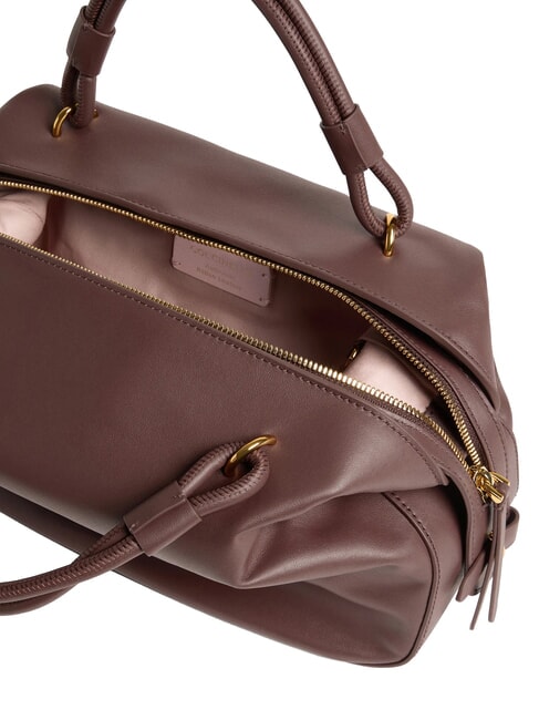LIZZIE Handtasche mit Schulterriemen aus Leder Beere - Damentaschen