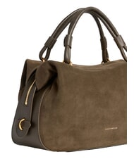 COCCINELLE LIZZIE SUED.BIM Handtasche mit Schulterriemen aus Leder Dreck - Damentaschen - 4