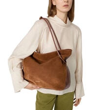 COCCINELLE LIZZIE SUED.BIM Wildleder-Schultertasche Cognac - Damentaschen - 2