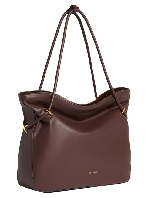 LIZZIE Leder-Schultertasche Beere - Damentaschen