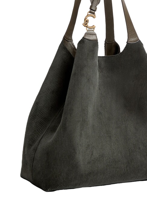 C-EASY CORDURO Leder-Schultertasche Dreck - Damentaschen