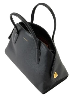 TYLDE SOFT Schultertasche mit Schulterriemen, aus Leder Schwarz - Damentaschen