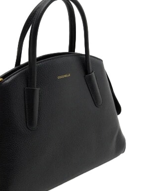 TYLDE SOFT Schultertasche mit Schulterriemen, aus Leder Schwarz - Damentaschen