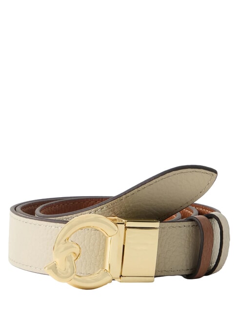C-ME BICOLOR  Wendbarer Lederg&uuml;rtel Cognac/Eukalyptus - G&uuml;rtel