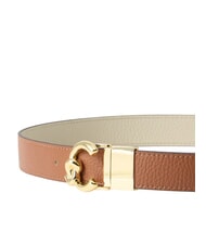 COCCINELLE C-ME BICOLOR  Wendbarer Lederg&uuml;rtel Cognac/Eukalyptus - G&uuml;rtel - 4