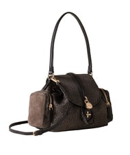 BORBONESE POCHE Schultertasche mit Schultergurt Teer - Damentaschen - 2