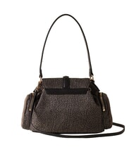 BORBONESE POCHE Schultertasche mit Schultergurt Teer - Damentaschen - 3