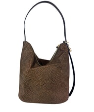 BORBONESE PRIVE Vertikale Schultertasche Kastanie - Damentaschen - 3