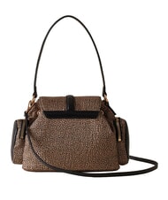 BORBONESE POCHE Schultertasche mit Schultergurt OP / NATUR / SCHWARZ - Damentaschen - 3