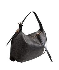 BORBONESE PRIVE L Schultertasche mit Schultergurt Teer - Damentaschen - 2