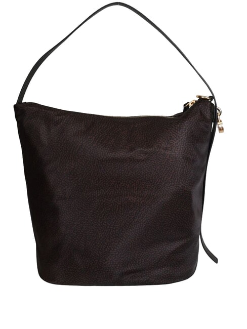 PRIVE Vertikale Schultertasche Schokolade - Damentaschen