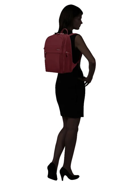 MOVE 5.0 Nylon-Rucksack f&uuml;r 14-Zoll-Laptop Burgund - Damentaschen
