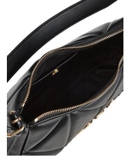 LOVE MOSCHINO EMBOSSED QUILTED Schultertasche, verstellbar Schwarz - Damentaschen - 3