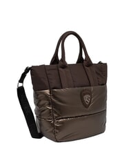 BLAUER PADDED Handtasche mit Schulterriemen Dunkelbraun - Damentaschen - 2
