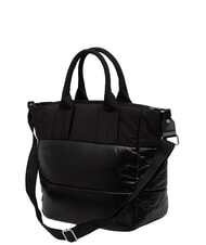 BLAUER PADDED Handtasche mit Schulterriemen SCHWARZ - Damentaschen - 3