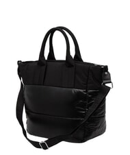 BLAUER PADDED Einkaufstasche mit Schultergurt SCHWARZ - Damentaschen - 3