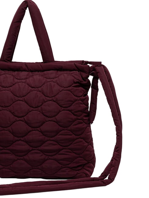 PUFF Handtasche mit Schulterriemen Bordeaux - Damentaschen
