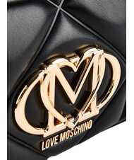 LOVE MOSCHINO EMBOSSED QUILTED Umh&auml;ngetasche Schwarz - Damentaschen - 4