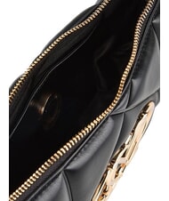 LOVE MOSCHINO EMBOSSED QUILTED Umh&auml;ngetasche Schwarz - Damentaschen - 5