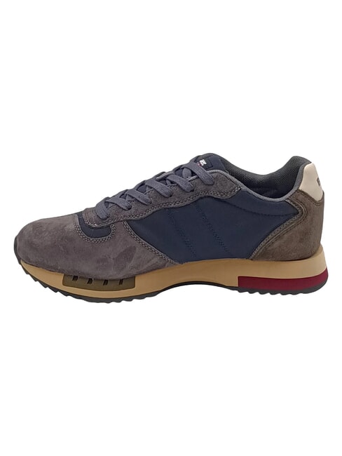 QUEENS Turnschuhe Marineblau/Taupe - Herrenschuhe