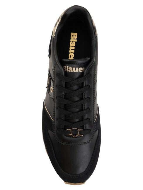 MILLS Damen-Sneaker schwarz/leopard - Damenschuhe