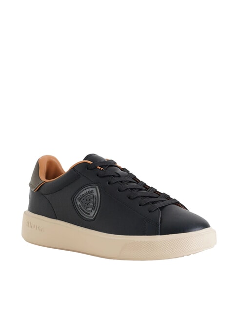 BUCK Ledersneakers schwarz/milit&auml;risch - Herrenschuhe