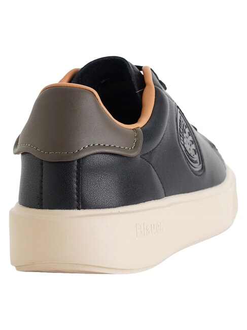 BUCK Ledersneakers schwarz/milit&auml;risch - Herrenschuhe
