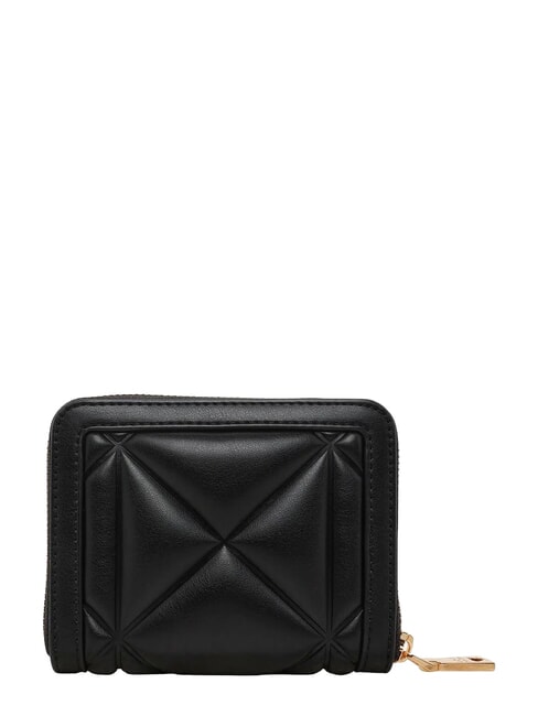 EMBOSSED QUILTED Kompakte Geldb&ouml;rse mit Rei&szlig;verschluss Schwarz - Brieftaschen Damen