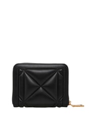 LOVE MOSCHINO EMBOSSED QUILTED Kompakte Geldb&ouml;rse mit Rei&szlig;verschluss Schwarz - Brieftaschen Damen - 2