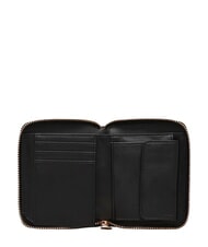 LOVE MOSCHINO EMBOSSED QUILTED Kompakte Geldb&ouml;rse mit Rei&szlig;verschluss Schwarz - Brieftaschen Damen - 3
