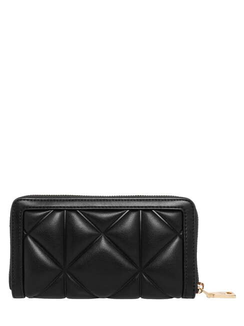 EMBOSSED QUILTED Gro&szlig;e Geldb&ouml;rse mit Rei&szlig;verschluss Schwarz - Brieftaschen Damen