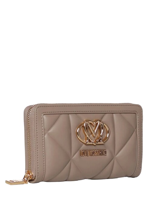 EMBOSSED QUILTED Gro&szlig;e Geldb&ouml;rse mit Rei&szlig;verschluss Sand - Brieftaschen Damen