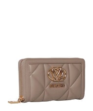 LOVE MOSCHINO EMBOSSED QUILTED Gro&szlig;e Geldb&ouml;rse mit Rei&szlig;verschluss Sand - Brieftaschen Damen - 3