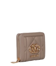 LOVE MOSCHINO EMBOSSED QUILTED Kompakte Geldb&ouml;rse mit Rei&szlig;verschluss Sand - Brieftaschen Damen - 3