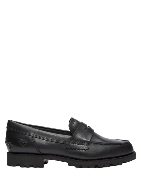NOREEN Ledermokassins schwarzes Vollkorn - Damenschuhe