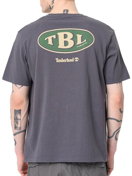 GAS STATION Kurzarm-T-Shirt aus reiner Baumwolle geschw&auml;rzte Perle - Herren-T-Shirts