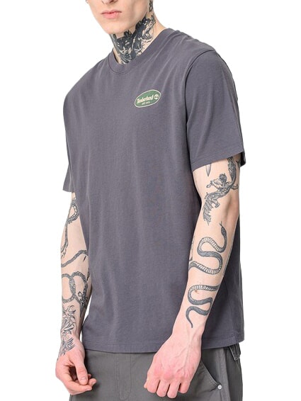 GAS STATION Kurzarm-T-Shirt aus reiner Baumwolle geschw&auml;rzte Perle - Herren-T-Shirts