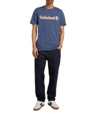 TIMBERLAND KENNEBEC RIVER LINEAR LOGO Baumwoll t-shirt Ozean - Herren-T-Shirts - 3