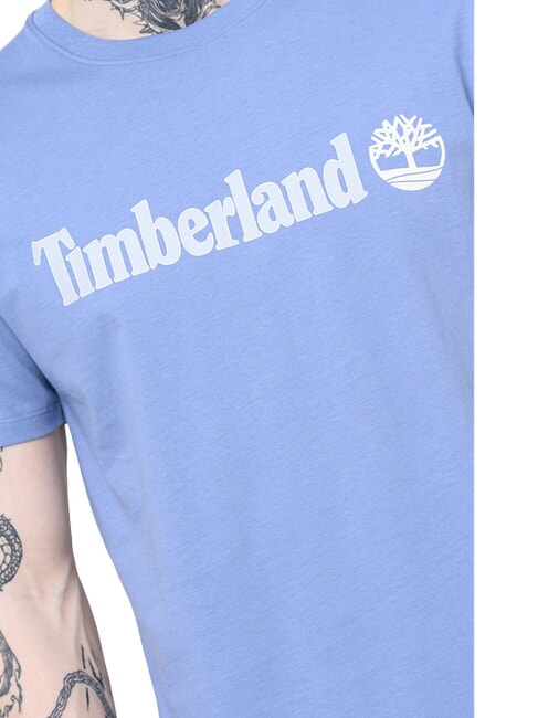 KENNEBEC RIVER LINEAR LOGO Baumwoll t-shirt Mittelblau - Herren-T-Shirts