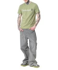TIMBERLAND KENNEBEC RIVER LINEAR LOGO Baumwoll t-shirt hellgr&uuml;n - Herren-T-Shirts - 3